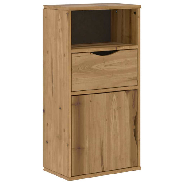 vidaXL 4-Piece Living Room Wall Unit with Storage ODDA Solid Pine Wood