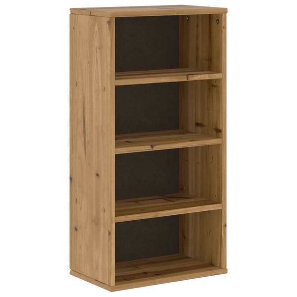 vidaXL 4-Piece Living Room Wall Unit with Storage ODDA Solid Pine Wood