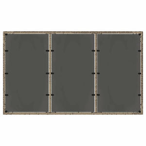 vidaXL Outdoor Dining Set 7 pcs Grey Poly Rattan