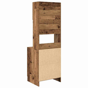 vidaXL Kitchen Sideboard with Shelves and Door 2 pcs Reclaimed Wood 60 x 50 x 180 cm