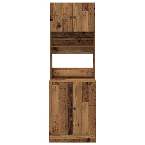 vidaXL Kitchen Sideboard with Shelves and Door 2 pcs Reclaimed Wood 60 x 50 x 180 cm