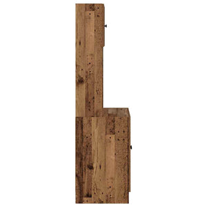 vidaXL Kitchen Sideboard with Shelves and Door 2 pcs Reclaimed Wood 60 x 50 x 180 cm