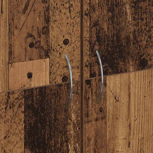 vidaXL Office Cabinet Reclaimed Wood 60 x 32 x 152.5 cm Engineered Wood