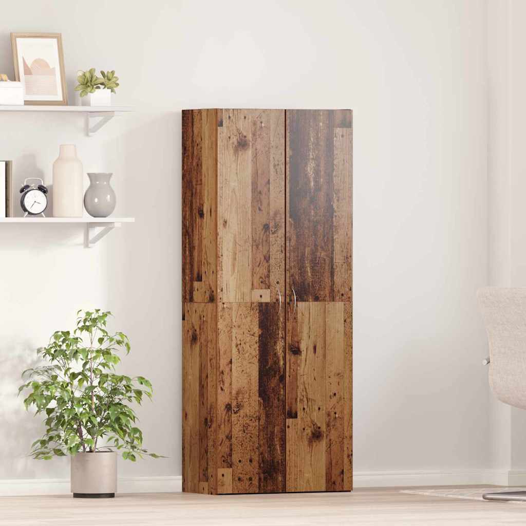 vidaXL Office Cabinet Reclaimed Wood 60 x 32 x 152.5 cm Engineered Wood