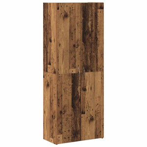 vidaXL Office Cabinet Reclaimed Wood 60 x 32 x 152.5 cm Engineered Wood