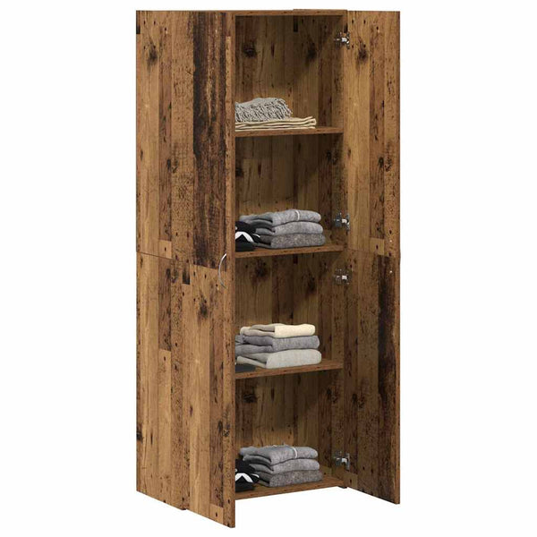 vidaXL Office Cabinet Reclaimed Wood 60 x 32 x 152.5 cm Engineered Wood