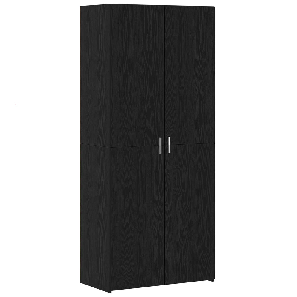 vidaXL Highboard 2 pcs Black Oak Look 80 x 42 x 185 cm