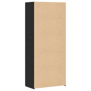 vidaXL Highboard 2 pcs Black Oak Look 80 x 42 x 185 cm