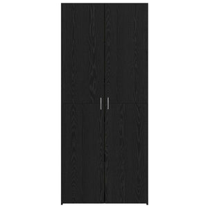 vidaXL Highboard 2 pcs Black Oak Look 80 x 42 x 185 cm