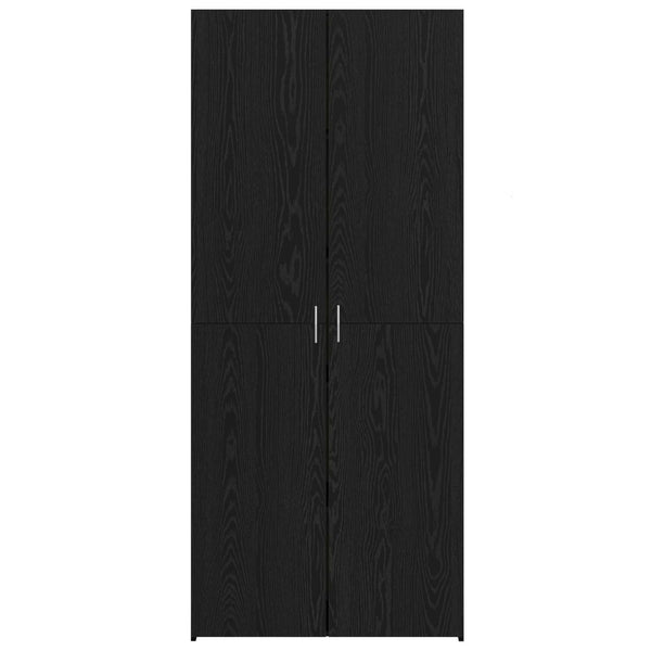 vidaXL Highboard 2 pcs Black Oak Look 80 x 42 x 185 cm
