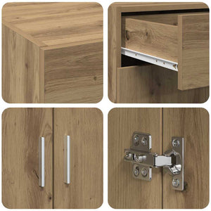 vidaXL Bathroom Cabinet Artisan Oak 80 x 42.5 x 93.5 cm Engineered Wood