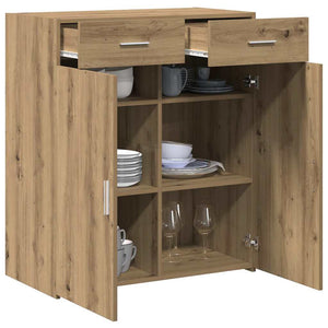 vidaXL Bathroom Cabinet Artisan Oak 80 x 42.5 x 93.5 cm Engineered Wood