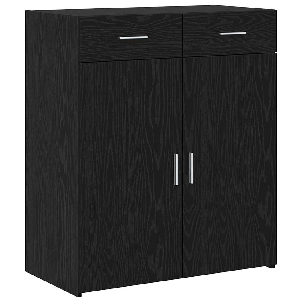 vidaXL Bathroom Cabinet Black Oak-Look 80 x 42.5 x 93.5 cm