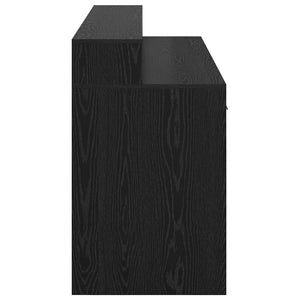 vidaXL Desk Black Oak 160 x 55 x 91 cm Engineered Wood