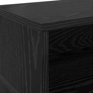 vidaXL Desk Black Oak 200 x 55 x 91 cm Engineered Wood