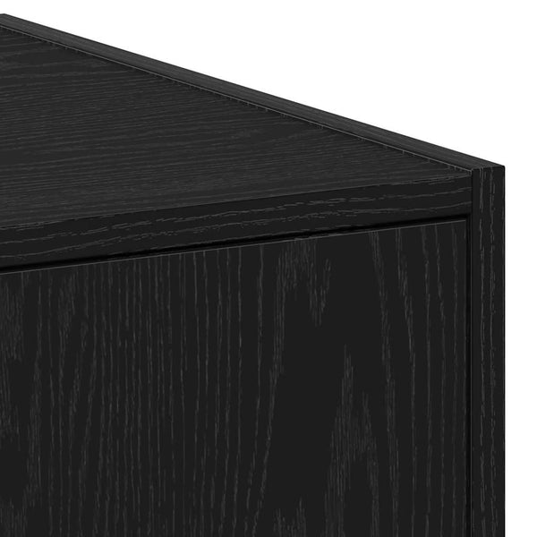 vidaXL Highboard Black Oak Look 30 x 41 x 174.5 cm