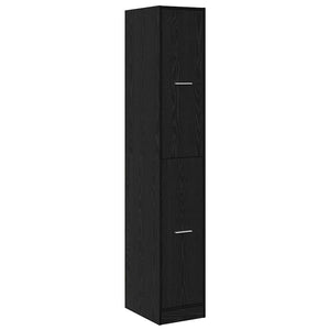 vidaXL Highboard Black Oak Look 30 x 41 x 174.5 cm