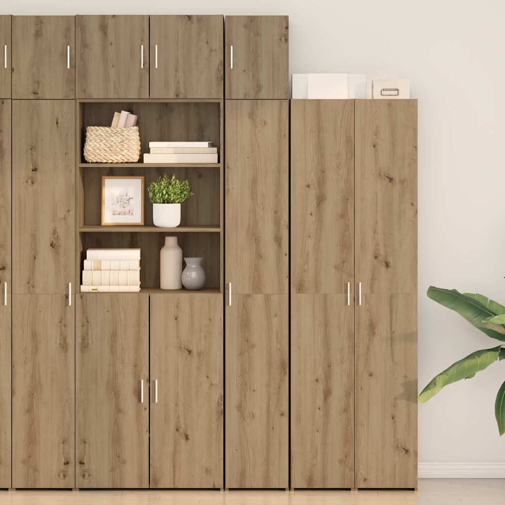 vidaXL Storage Cabinet 3 pcs Artisan Oak 30 x 42.5 x 225 cm