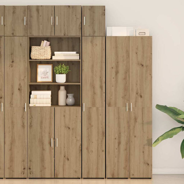 vidaXL Storage Cabinet 3 pcs Artisan Oak 30 x 42.5 x 225 cm