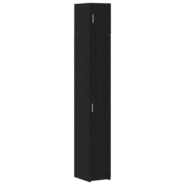 vidaXL Storage Cabinet 3 pcs Black Oak Look