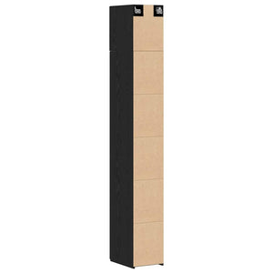 vidaXL Storage Cabinet 3 pcs Black Oak Look