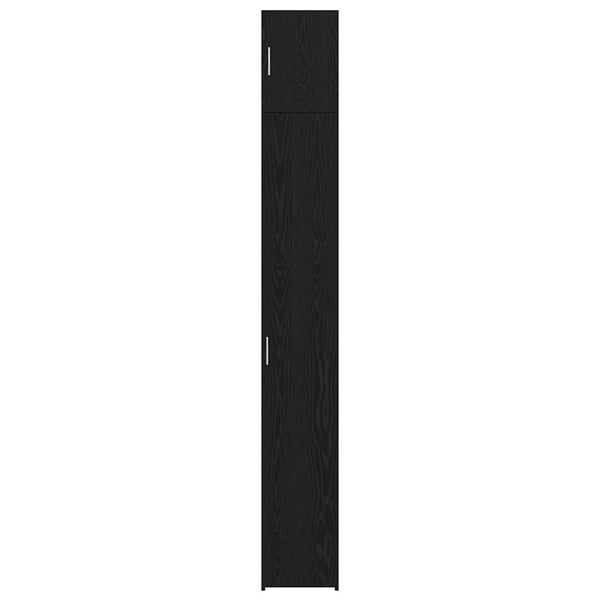 vidaXL Storage Cabinet 3 pcs Black Oak Look