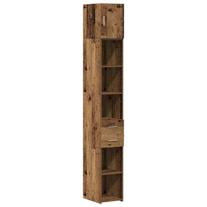 vidaXL Storage Cabinet 2 pcs Reclaimed Wood 30 x 42.5 x 225 cm