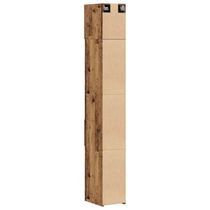 vidaXL Storage Cabinet 2 pcs Reclaimed Wood 30 x 42.5 x 225 cm