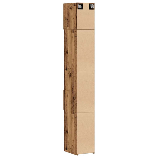 vidaXL Storage Cabinet 2 pcs Reclaimed Wood 30 x 42.5 x 225 cm