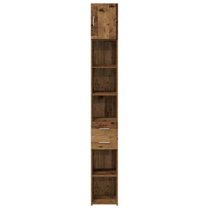 vidaXL Storage Cabinet 2 pcs Reclaimed Wood 30 x 42.5 x 225 cm