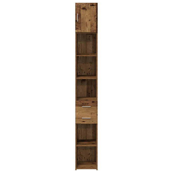 vidaXL Storage Cabinet 2 pcs Reclaimed Wood 30 x 42.5 x 225 cm