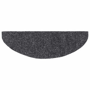 vidaXL Self-Adhesive Stair Treads 20 pcs. 65x21x4 cm Dark Grey Semi-Circular Large