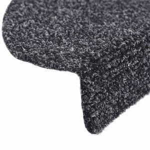 vidaXL Self-Adhesive Stair Treads 20 pcs. 65x21x4 cm Dark Grey Semi-Circular Large