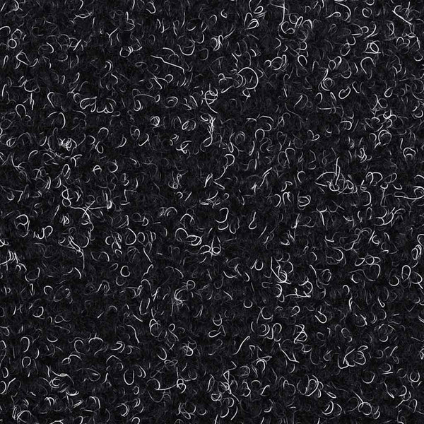 vidaXL Stair Mats Self-Adhesive 30 pcs 56x17x3 cm Black Half-Round