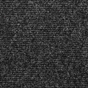 vidaXL Self-Adhesive Stair Mats 30 pcs 65x21x4 cm Dark Gray Rectangular Edge
