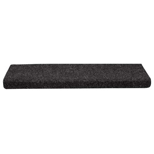 vidaXL Self-Adhesive Stair Mats 30 pcs 65x21x4 cm Black Rectangular Edge