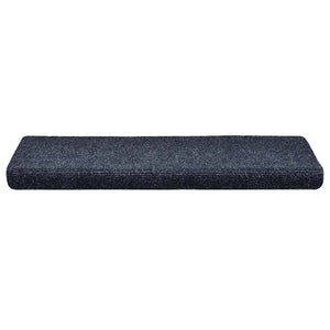 vidaXL Stair Treads Self-Adhesive 30 pcs. 65x21x4 cm Blue Rectangular Edge