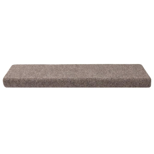 vidaXL Stair Mats Self-Adhesive 30 pcs. 65x21x4 cm Beige Rectangular Edge