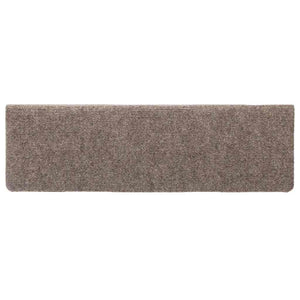vidaXL Stair Mats Self-Adhesive 30 pcs. 65x21x4 cm Beige Rectangular Edge