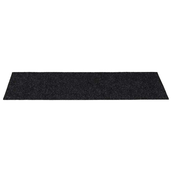 vidaXL Stair Mats Self-Adhesive 30 pcs 60x25 cm Black Rectangular