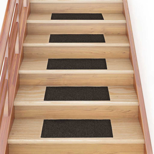 vidaXL Self-Adhesive Stair Treads 30 pcs 60x25 cm Dark Brown Rectangular