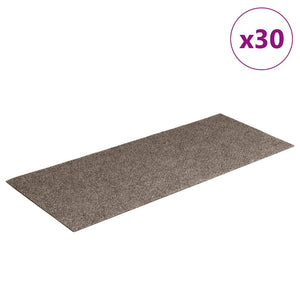 vidaXL Self-Adhesive Stair Treads 30 pcs. 60x25 cm Beige Rectangular