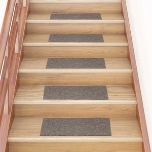 vidaXL Self-Adhesive Stair Treads 30 pcs. 60x25 cm Beige Rectangular