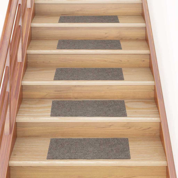 vidaXL Self-Adhesive Stair Treads 30 pcs. 60x25 cm Beige Rectangular