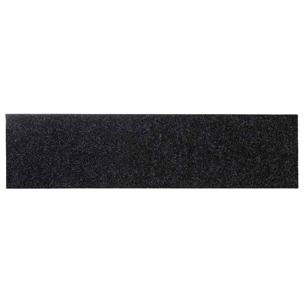 vidaXL Stair Mats Self-Adhesive 30 pcs 76x20 cm Black Rectangular