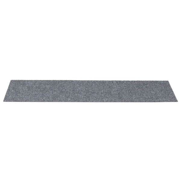 vidaXL Stair Mats Self-Adhesive 30 pcs 76x20 cm Light Grey Rectangular