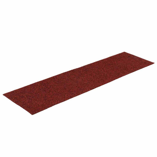 vidaXL Stair Mats Self-Adhesive 30 pcs. 76x20 cm Burgundy Rectangular