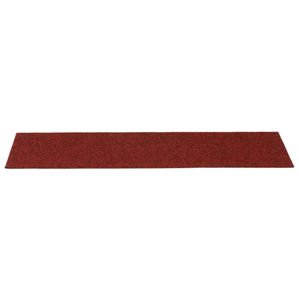 vidaXL Stair Mats Self-Adhesive 30 pcs. 76x20 cm Burgundy Rectangular