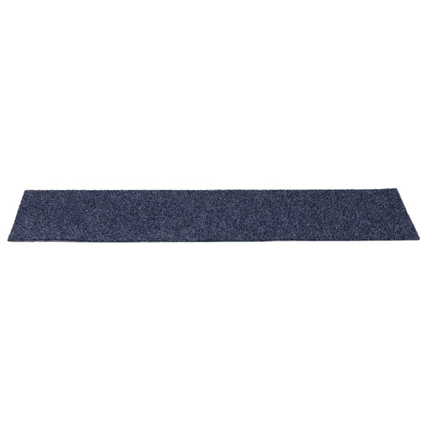 vidaXL Self-Adhesive Stair Treads 30 pcs. 76x20 cm Grey Blue Rectangular