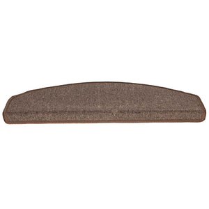vidaXL Stair Mats 30 pcs. 65x24x4 cm Coffee Brown Half Round Large